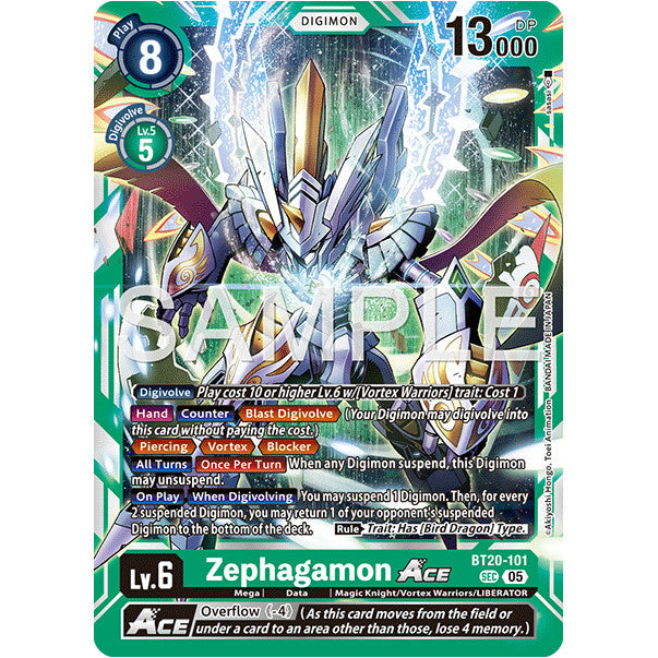 DCG [AD01-BT20-101 SEC] Zephagamon ACE (Reprint)