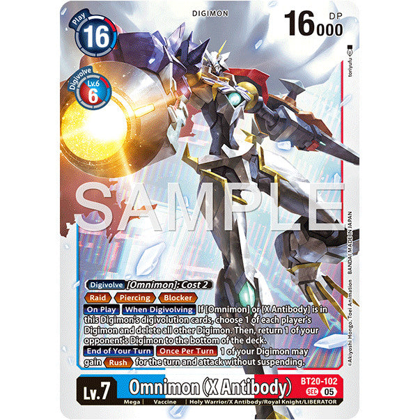 DCG [AD01-BT20-102 SEC] Omnimon (X Antibody) (Reprint)