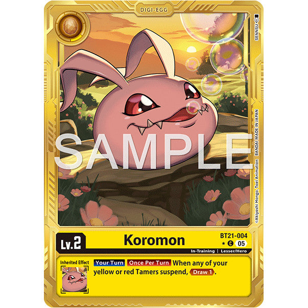 DCG [AD01-BT21-004 C] Koromon (Gold Border)