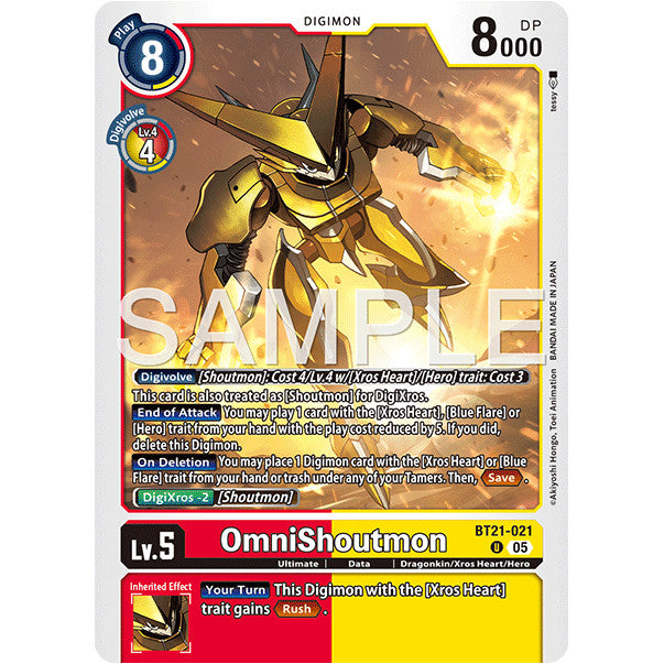 DCG [AD01-BT21-021 U] OmniShoutmon (Reprint)