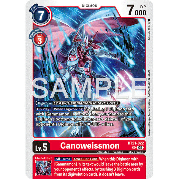DCG [AD01-BT21-022 U] Canoweissmon (Reprint)
