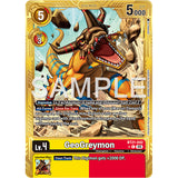 DCG [AD01-BT21-042 C] GeoGreymon (Gold Border)