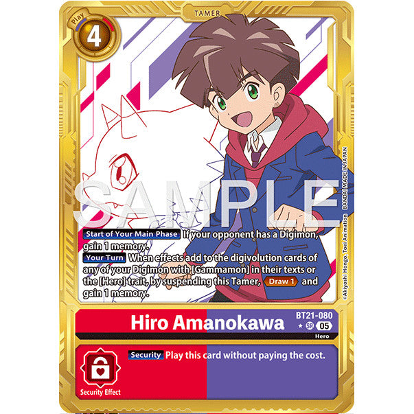 DCG [AD01-BT21-080 SR] Hiro Amanokawa (Gold Border)