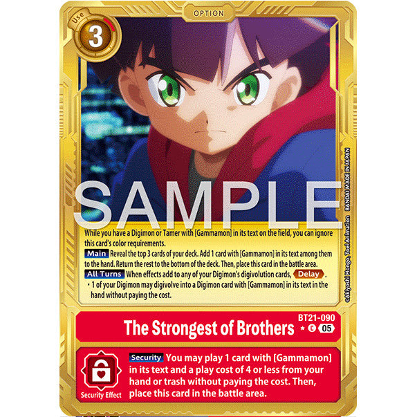 DCG [AD01-BT21-090 C] The Strongest of Brothers (Gold Border)