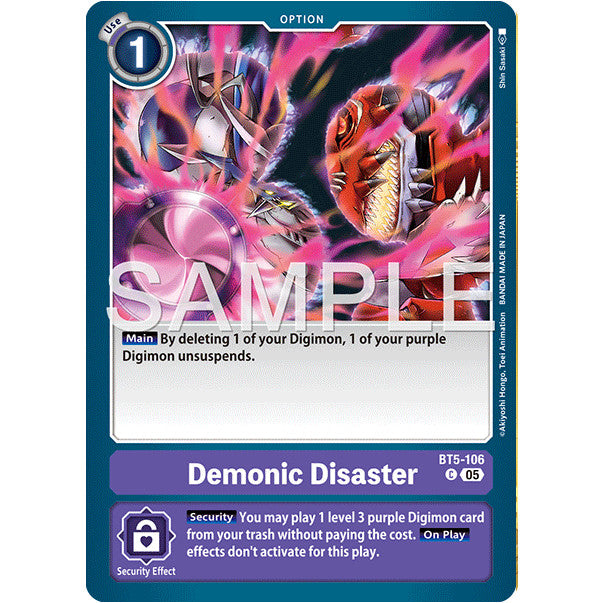 DCG [AD01-BT05-106 C] Demonic Disaster (Reprint)