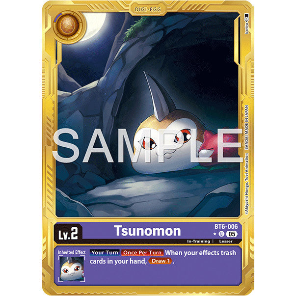 DCG [AD01-BT06-006 U] Tsunomon (Gold Border)