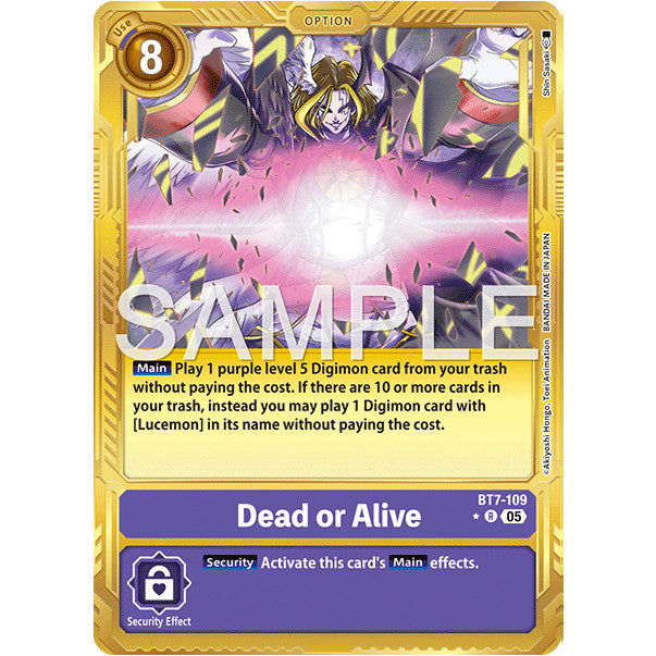 DCG [AD01-BT07-109 R] Dead or Alive (Gold Border)