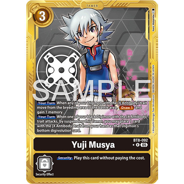 DCG [AD01-BT08-092 R] Yuji Musya (Gold Border)