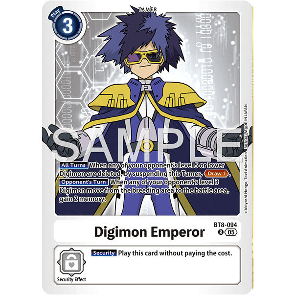 DCG [AD01-BT08-094 R] Digimon Emperor (Reprint)