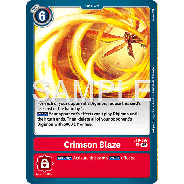 DCG [AD01-BT08-097 U] Crimson Blaze (Reprint)
