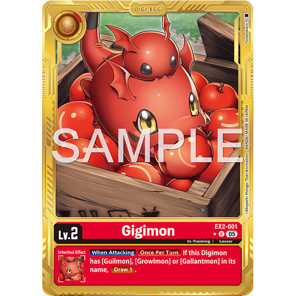 DCG [AD01-EX02-001 U] Gigimon (Gold Border)
