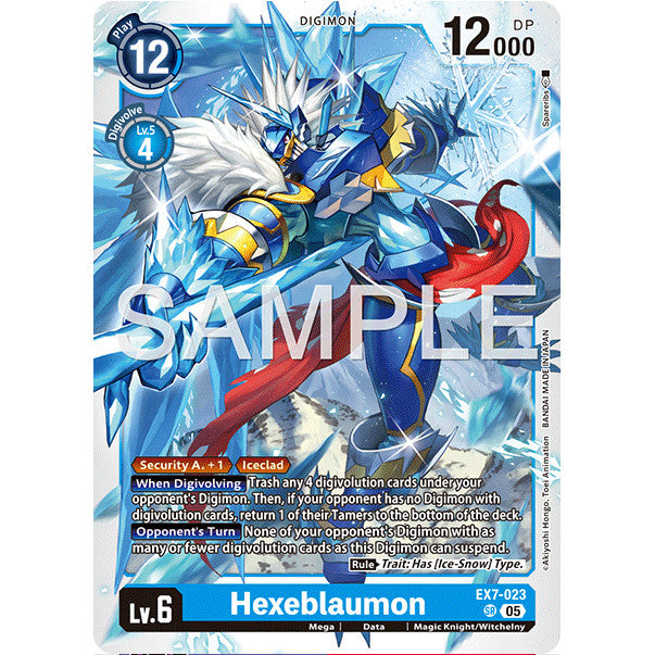 DCG [AD01-EX07-023 SR] Hexeblaumon (Reprint)