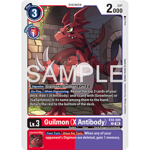 DCG [AD01-EX08-009 R] Guilmon (X Antibody) (Reprint)