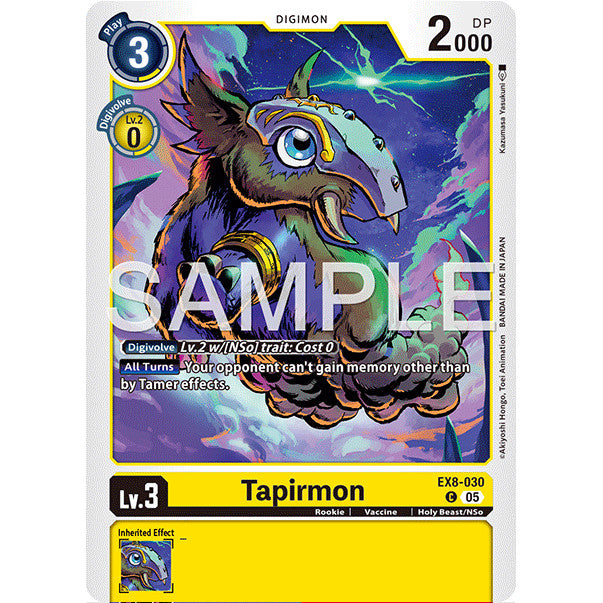 DCG [AD01-EX08-030 C] Tapirmon (Reprint)