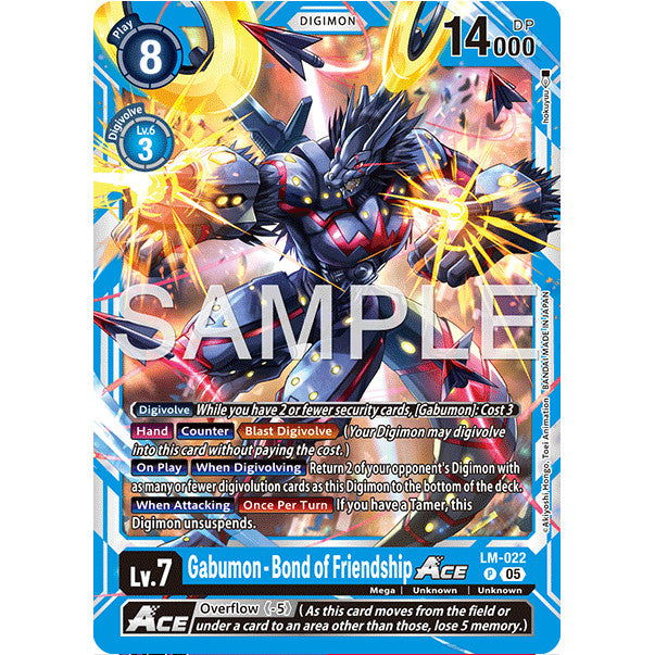DCG [AD01-LM-022 P] Gabumon - Bond of Friendship ACE (Reprint)