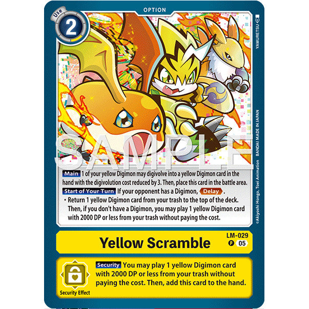 DCG [AD01-LM-029 P] Yellow Scramble (Reprint)