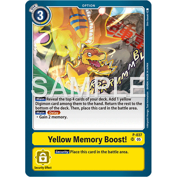 DCG [AD01-P-037 SR] Yellow Memory Boost! (Reprint)
