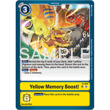 DCG [AD01-P-037 SR] Yellow Memory Boost! (Reprint)