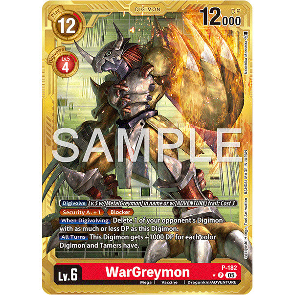 DCG [AD01-P-182 P] WarGreymon (Gold Border)