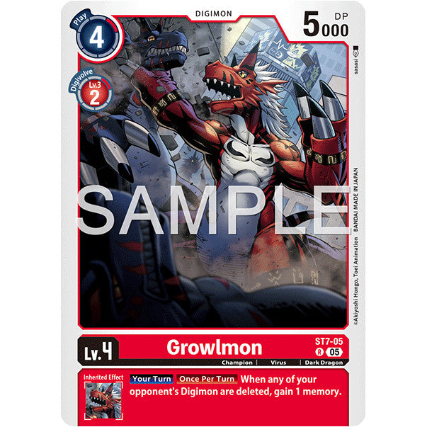 DCG [AD01-ST7-05 R] Growlmon (Reprint)