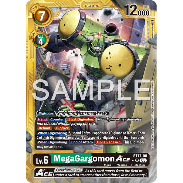 DCG [AD01-ST17-08 SR] MegaGargomon ACE (Gold Border)