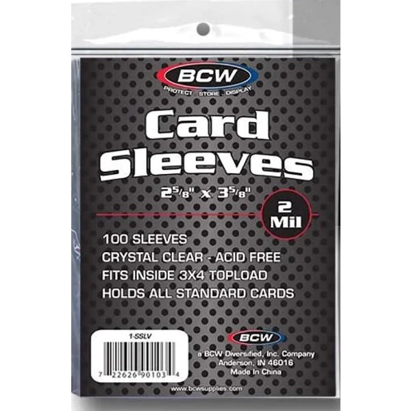 BCW Card Sleeves "Penny Sleeves" (100/Pack)