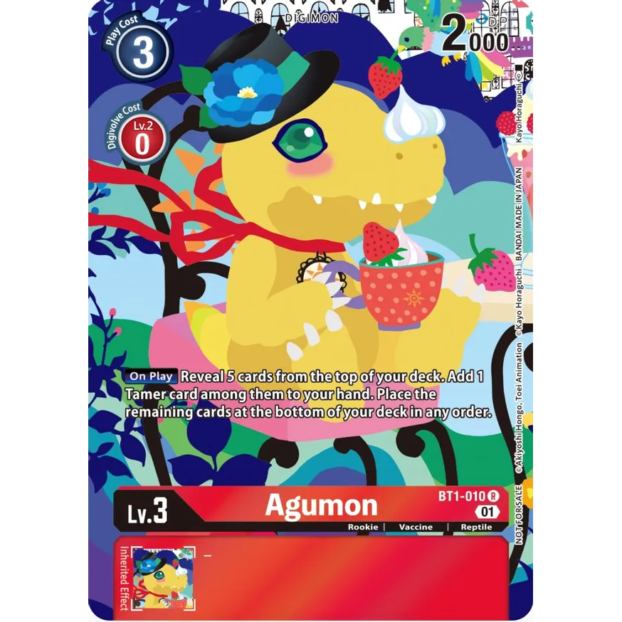 DCG [BT1-010 P] Agumon (Tamers Card Set 2 Floral Fun)