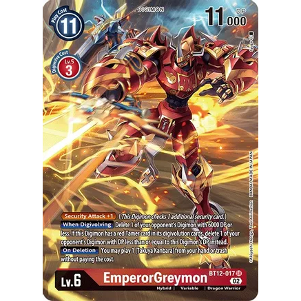 DCG [BT12-017 SR-ALT] EmperorGreymon (Alternate Art)