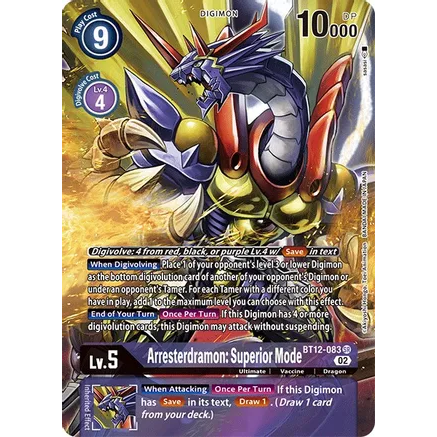 DCG [BT12-083 SR-ALT] Arresterdramon: Superior Mode (Alternate Art)