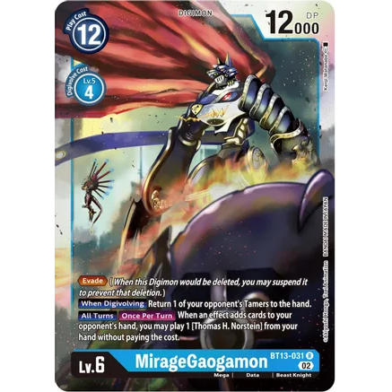 DCM [BT13-031 R] MirageGaogamon