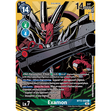 DCM [BT13-059 R] Examon (Alternate Art)