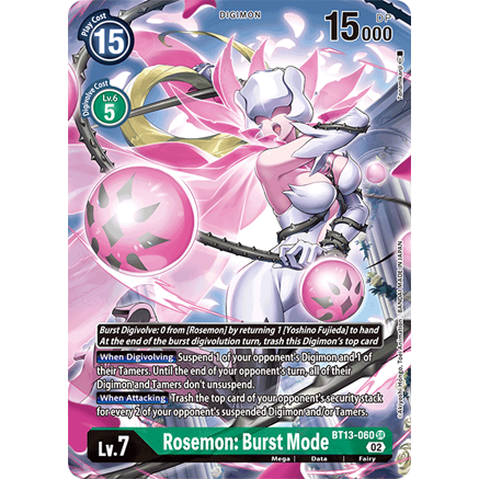 DCM [BT13-060 SR] Rosemon: Burst Mode (Alternate Art)
