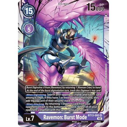 DCM [BT13-092 SR] Ravemon: Burst Mode