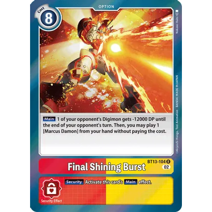 DCM [AD01-BT13-104 R] Final Shining Burst (Reprint)