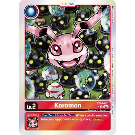 DCG [BT14-001 U] Koromon (Blast Ace Box Promotion Pack)