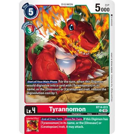 DCG [BT14-013 U] Tyrannomon