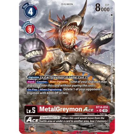 DCG [BT14-014 SR] MetalGreymon Ace (Alternate Art)