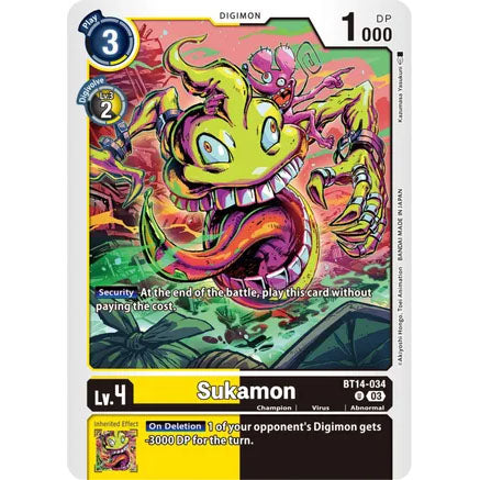 DCG [BT14-034 U] Sukamon