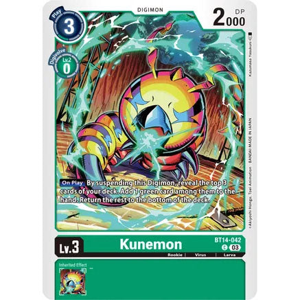 DCG [BT14-042 C] Kunemon