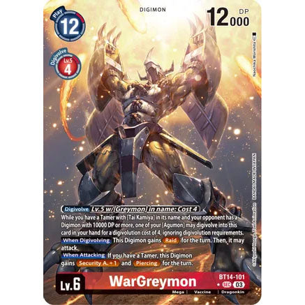 DCG [BT14-101 SEC] WarGreymon (Alternate Art)