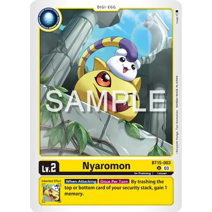 DCG [BT15-003 U] Nyaromon