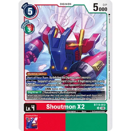 DCG [BT15-012 U] Shoutmon X2