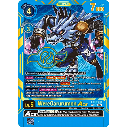 DCG [BT15-026 SR] WereGarurumon Ace (Special Rare)