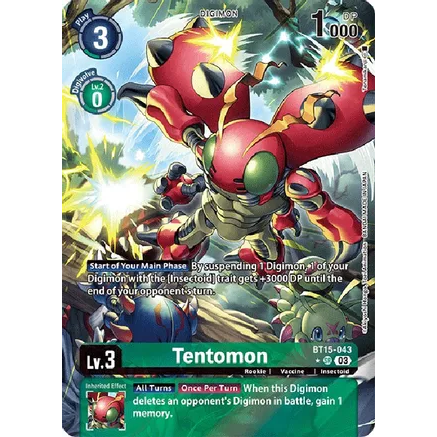 DCG [BT15-043 SR] Tentomon (Alternate Art)