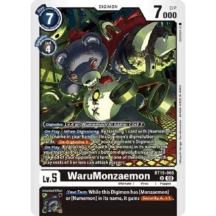 DCG [BT15-065 U] WaruMonzaemon