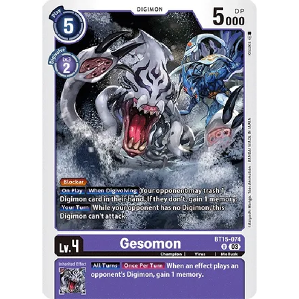 DCG [BT15-074 U] Gesomon