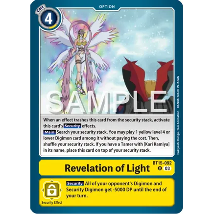 DCG [BT15-092 U] Revelation of Light