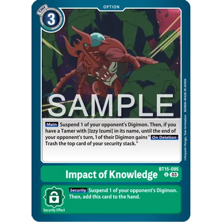 DCG [BT15-095 U] Impact of Knowledge