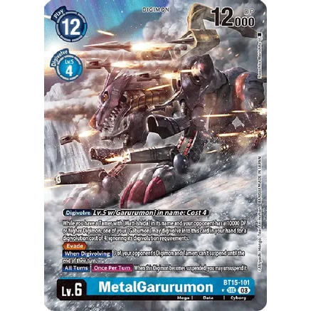 DCG [BT15-101 SEC] MetalGarurumon (Alternate Art)