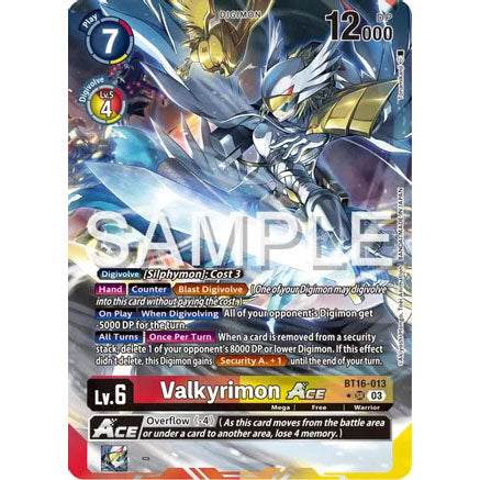DCG [BT16-013 SR] Valkyrimon Ace (Alternate Art)